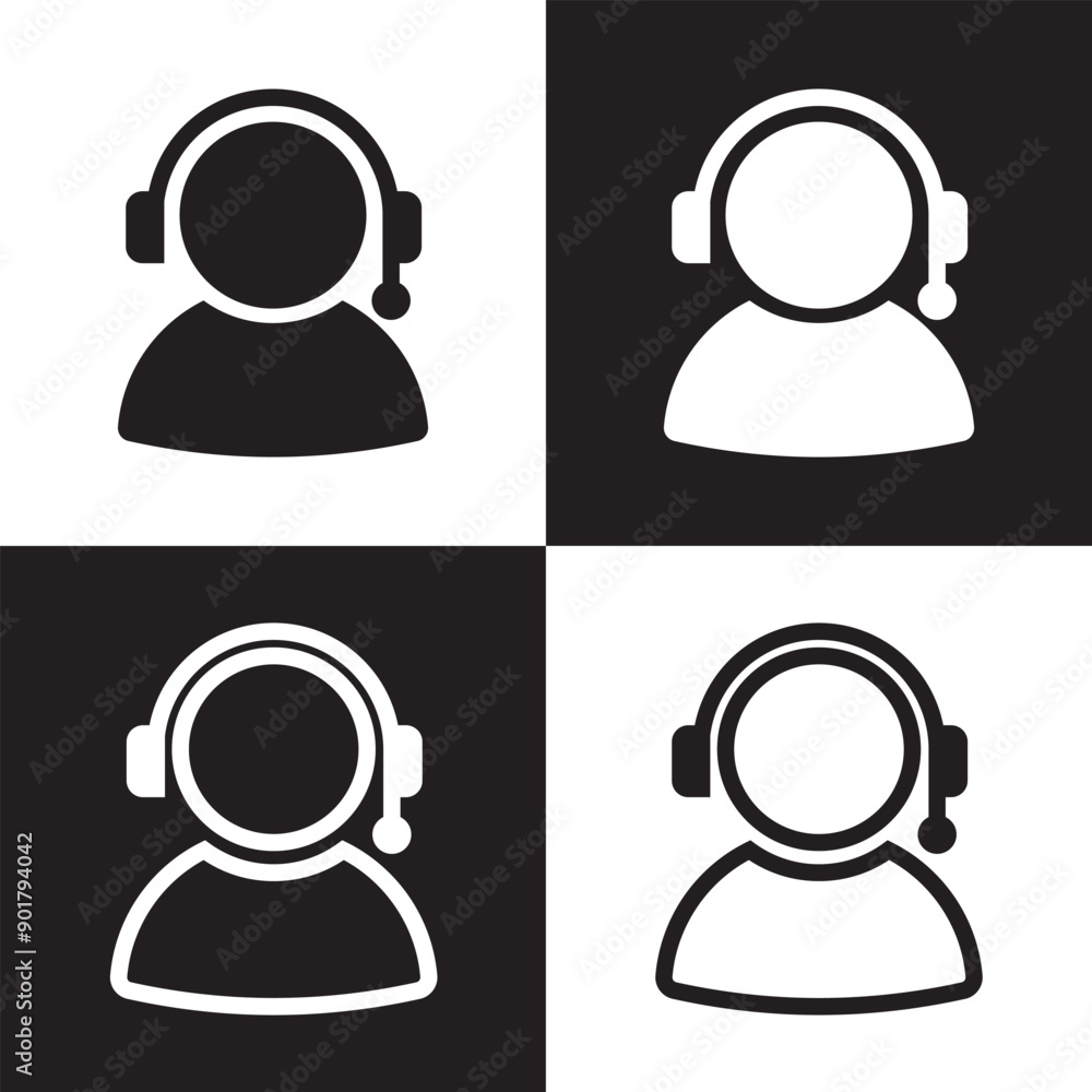Customer support, assistance, technical support, customer service, call center, hotline, operator, staff, agent, service icon vector set in line and flat style for website and app Vector. EPS 10 Customer support, assistance, technical support, customer service, call center, hotline, operator, staff, agent, service icon vector set in line and flat style for website and app Vector. EPS 10