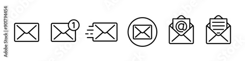 Mail icon. Mail envelop icon