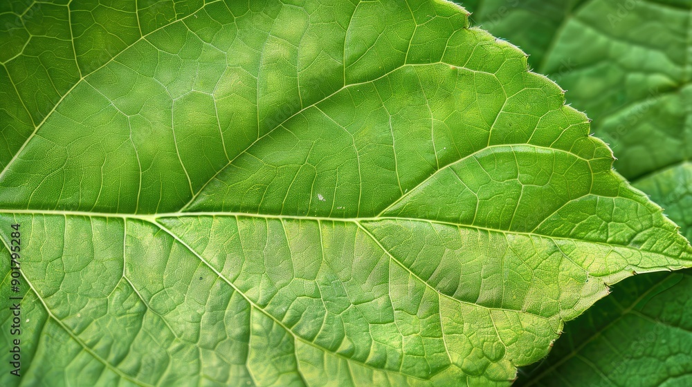 Bottom view of a green leaf photograph Bottom view of a green leaf photograph