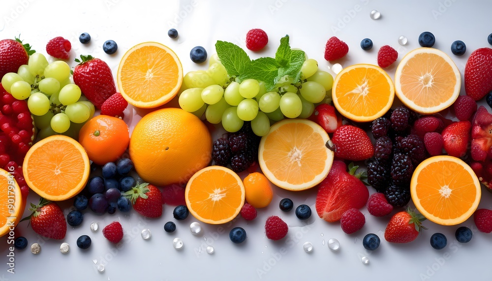 Fruits and berries banner Fruits and berries banner