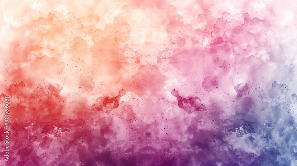 Obraz premium A soft watercolor background with delicate shimmers of pastel tones flowing into a dreamy, ethereal pattern