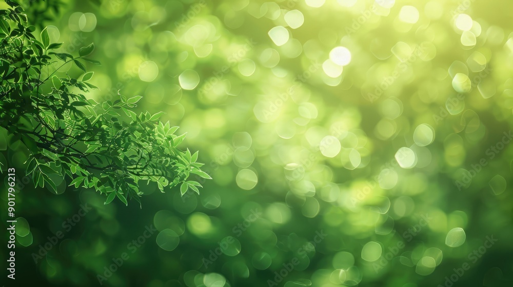 Obraz premium Blurry green backdrop