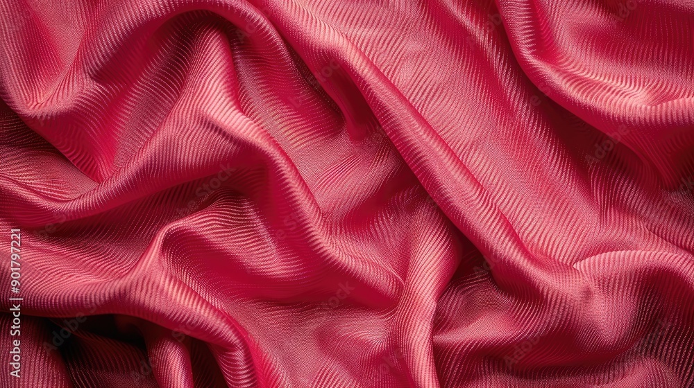 Pink texture on red tailoring background Pink texture on red tailoring background