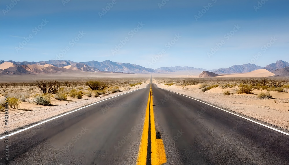 Road in the desert Road in the desert