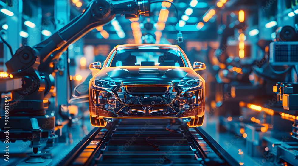 Virtual car production line of the future Virtual car production line of the future