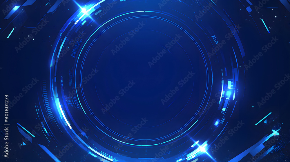 Obraz premium Blue technology background