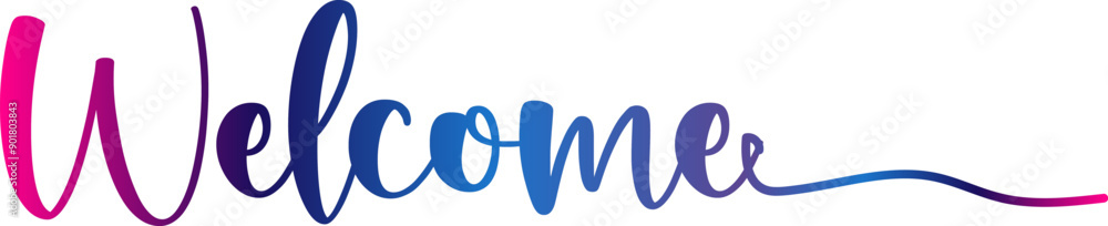 3d text gradient, Paper welcome confetti sign 3d text gradient, Paper welcome confetti sign