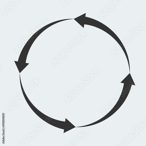 Cycle arrow icon vector design
