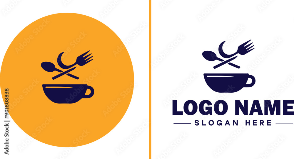 Restaurant icon Eatery Bistro Diner flat logo sign symbol editable vector Restaurant icon Eatery Bistro Diner flat logo sign symbol editable vector