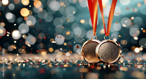 Gold Medals and Confetti