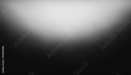 Black and White Grainy Textured Dark Banner Poster with Gray and Black Backdrop, Ideal for Modern and Minimalist Design Projects