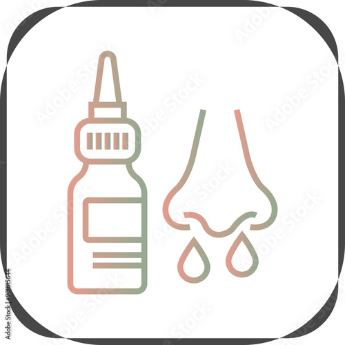 Nasal Spray icon Design