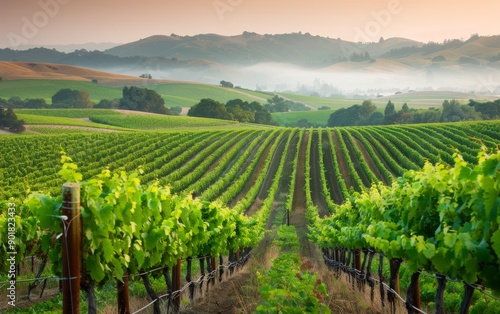 Wallpaper Mural Vineyard House at Sunrise Torontodigital.ca