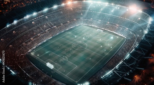 Night Football Stadium