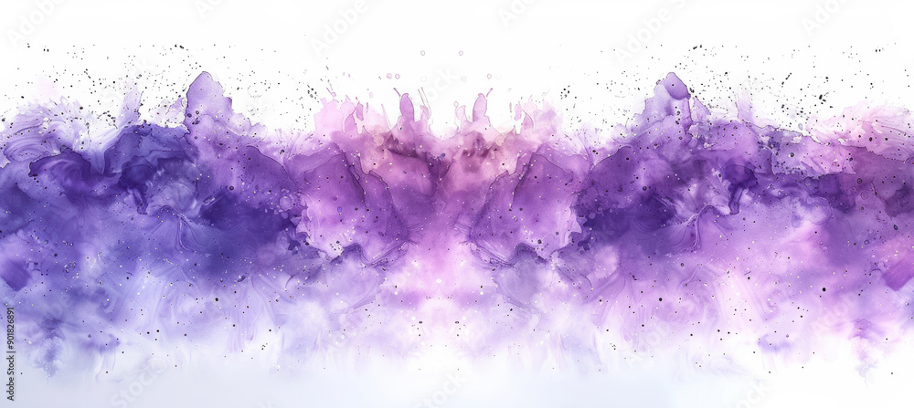 Obraz premium Minimalist Purple Watercolor Art