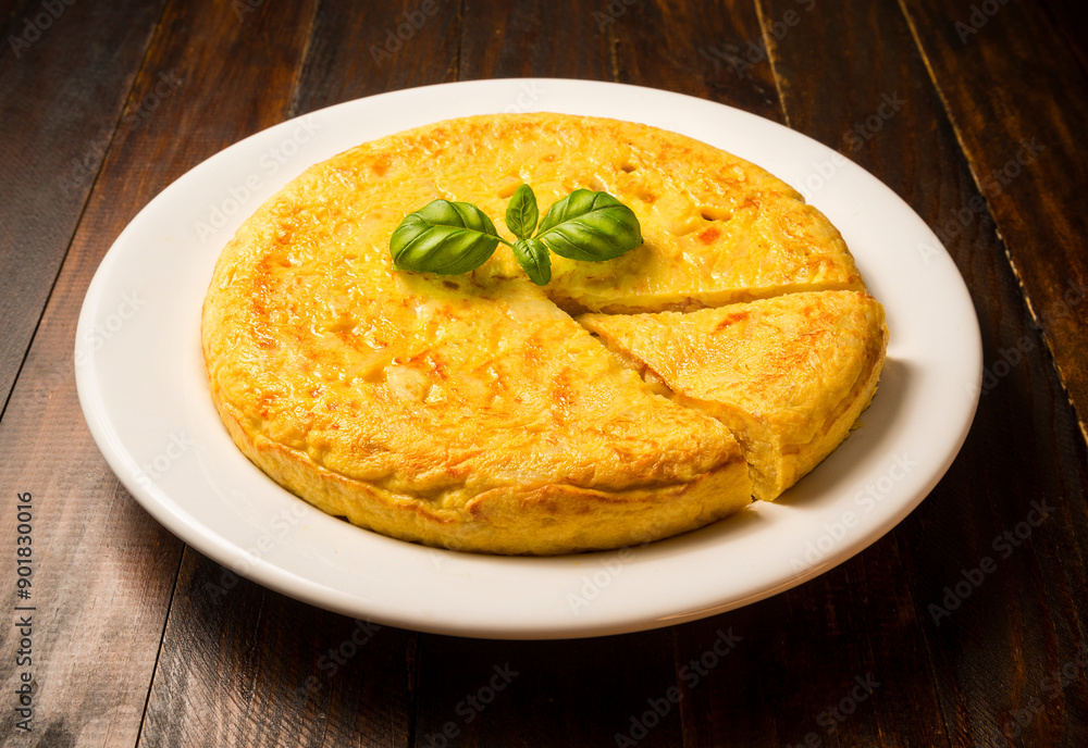 Tortilla de patata, gastronomía española Tortilla de patata, gastronomía española