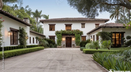 Spanish Style Home With Driveway