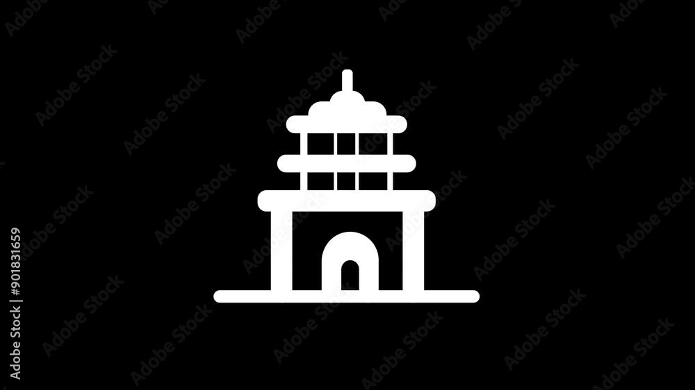Animated Scene of Mosque and Travel Icons: Vibrant Animation Blending Islamic Architecture with Global Travel Themes for Stock Media Use Animated Scene of Mosque and Travel Icons: Vibrant Animation Blending Islamic Architecture with Global Travel Themes for Stock Media Use