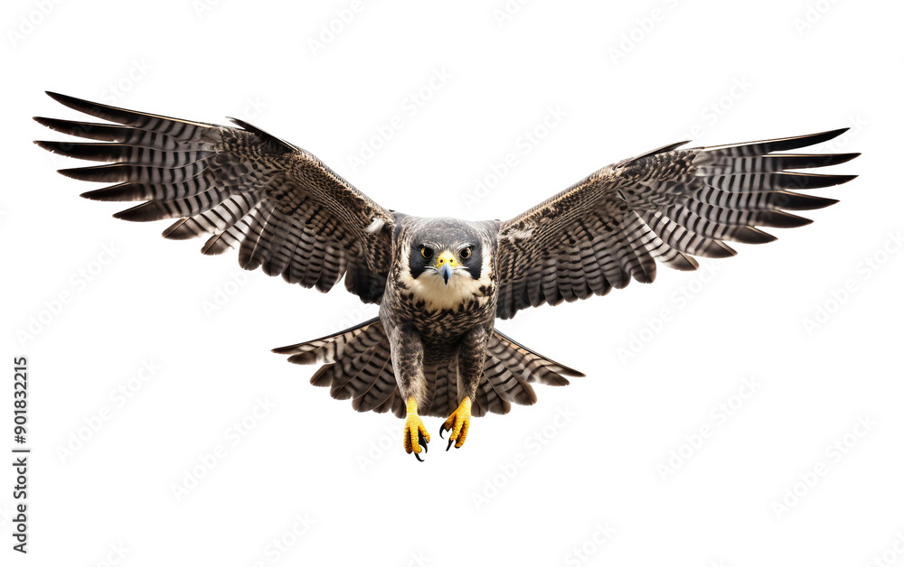 Focused Dive of a Peregrine Falcon Focused Dive of a Peregrine Falcon