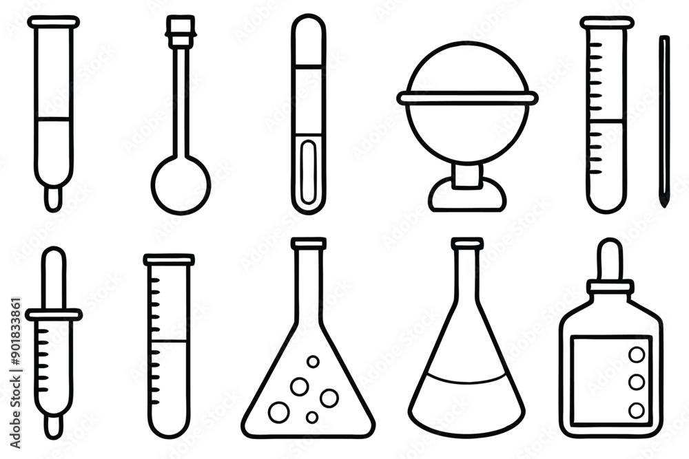 Lab line art illustration Design Concepts Lab line art illustration Design Concepts