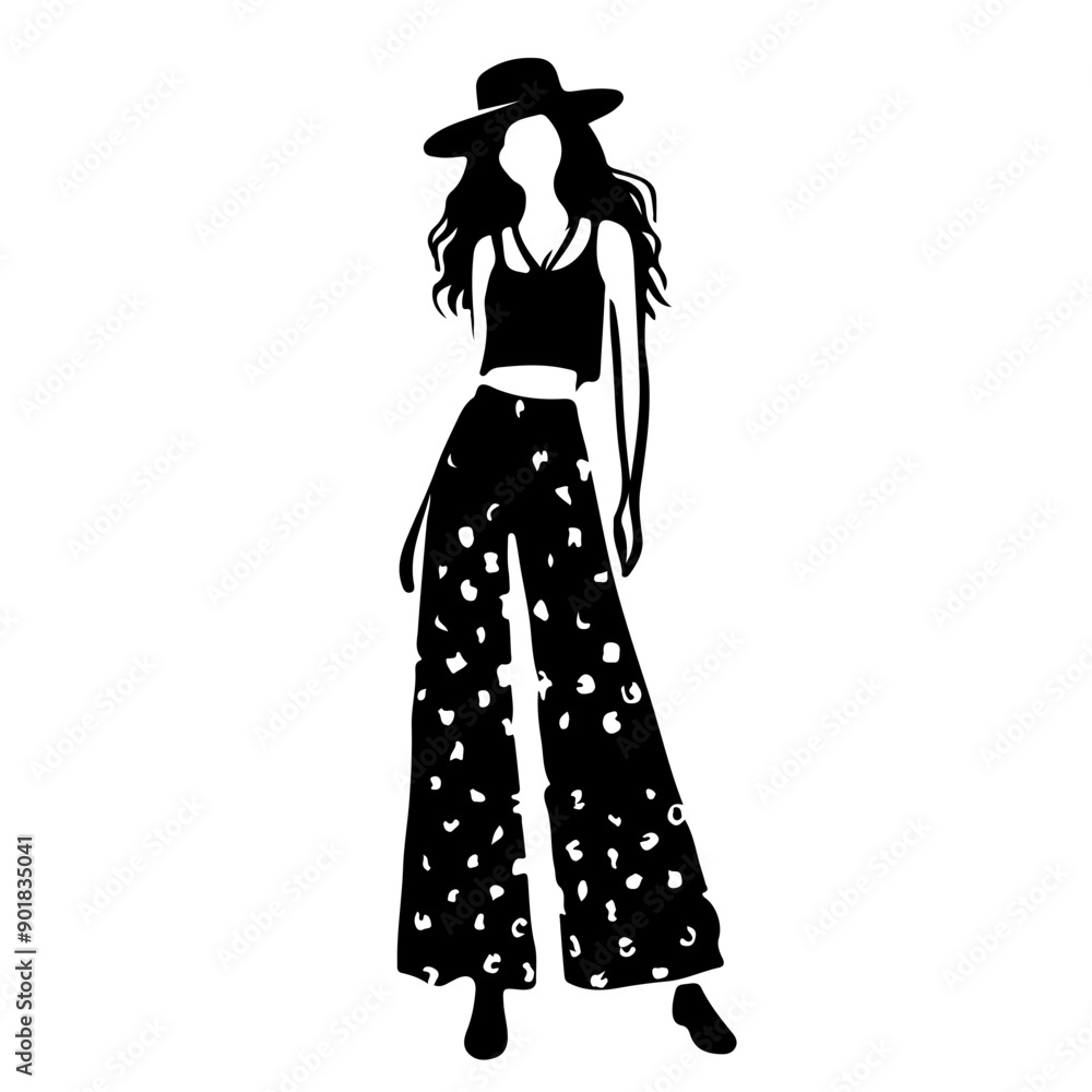Stylish Women Silhouettes in Modern and Classic Outfits Stylish Women Silhouettes in Modern and Classic Outfits