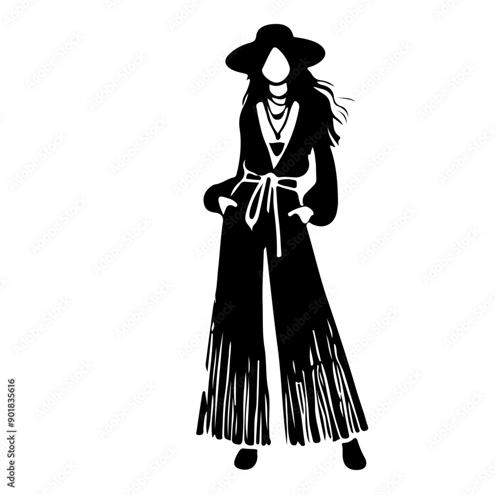 Stylish Women Silhouettes in Modern and Classic Outfits Stylish Women Silhouettes in Modern and Classic Outfits