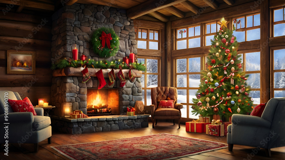 christmas tree with christmas decorations christmas tree with christmas decorations