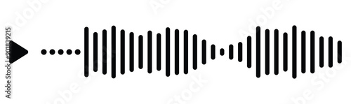 voice message icon vector isolated on white background