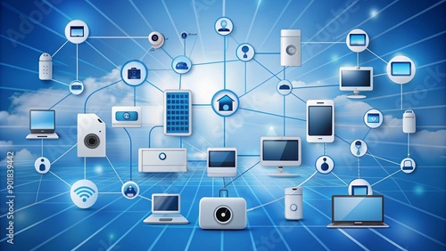 Wallpaper Mural Professional Usage of Internet of Things Devices in Modern Technology Torontodigital.ca