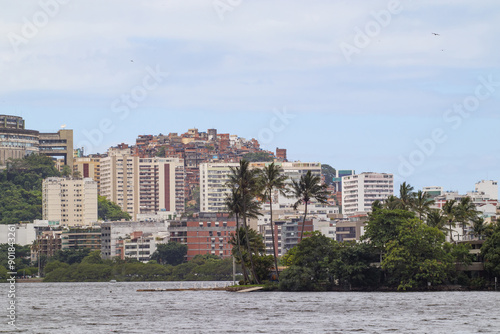 view of rodrigo de freitas lagoon in Rio de Janeiro. photo