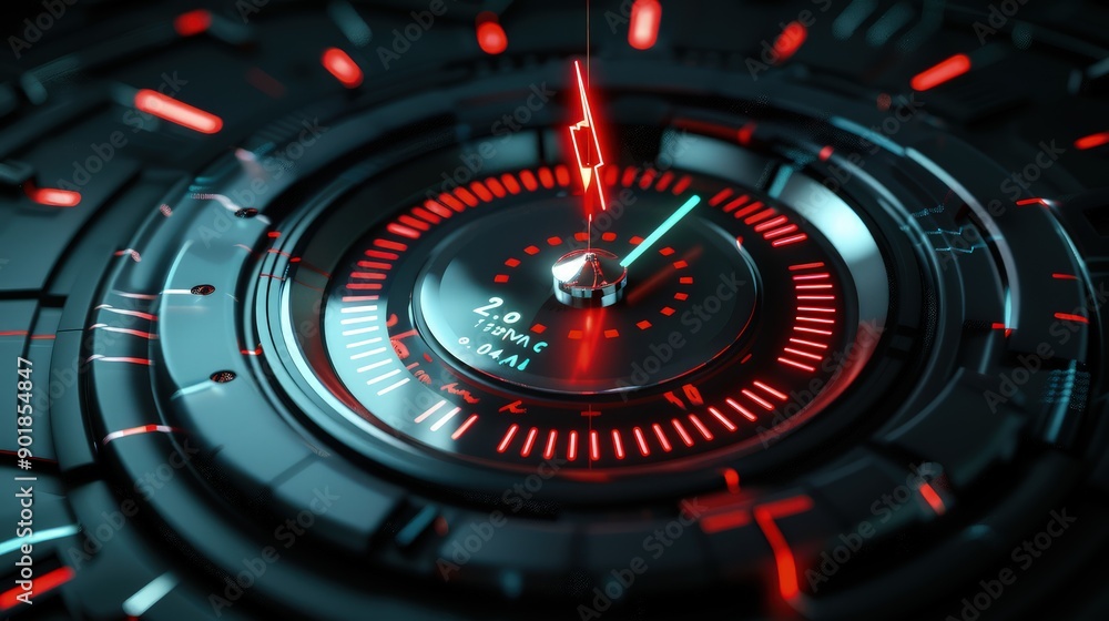 A 3D image of a digital thermometer with a rising mercury in red, symbolizing a heating up of financial tensions. A 3D image of a digital thermometer with a rising mercury in red, symbolizing a heating up of financial tensions.