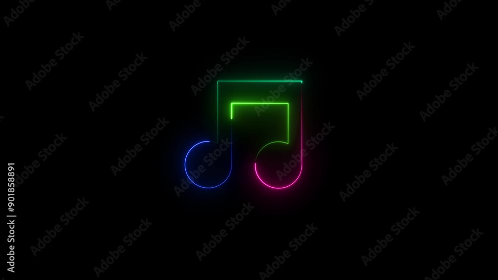 Neon line Simple music icon.Audio icon. sound technology. Neon line Simple music icon.Audio icon. sound technology.