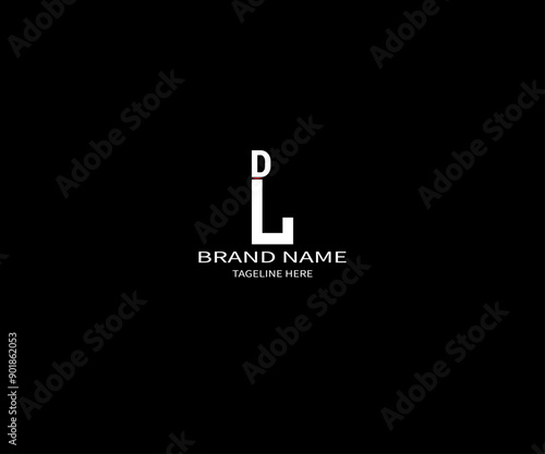 LD letter logo design on black background. LD creative initials letter logo concept. LD unique design.