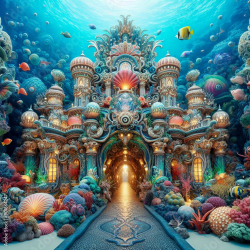  AI Underwater Kingdom Paradise Detailed Surrealistic  © Lucas