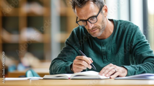 Academic Support: Teacher Giving Constructive Feedback on Essay to Student