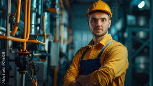 The Engineer in Yellow Helmet photo