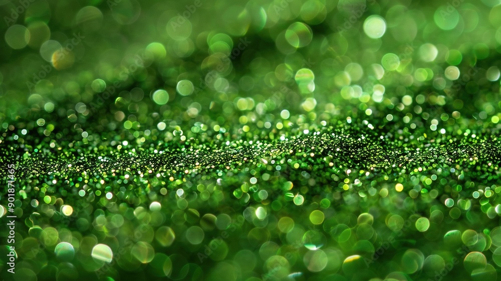 Blurry photo of green grass with numerous small dots, and a blurry picture of grass featuring multiple small dots Blurry photo of green grass with numerous small dots, and a blurry picture of grass featuring multiple small dots