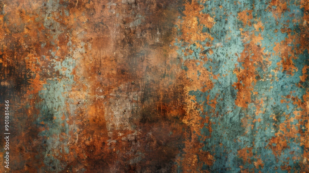 Metal old grunge copper bronze rusty texture, gold background effect wallpaper. Grunge metallic tile design, rustic marble stone texture, oxidation on iron plate. Metal old grunge copper bronze rusty texture, gold background effect wallpaper. Grunge metallic tile design, rustic marble stone texture, oxidation on iron plate.