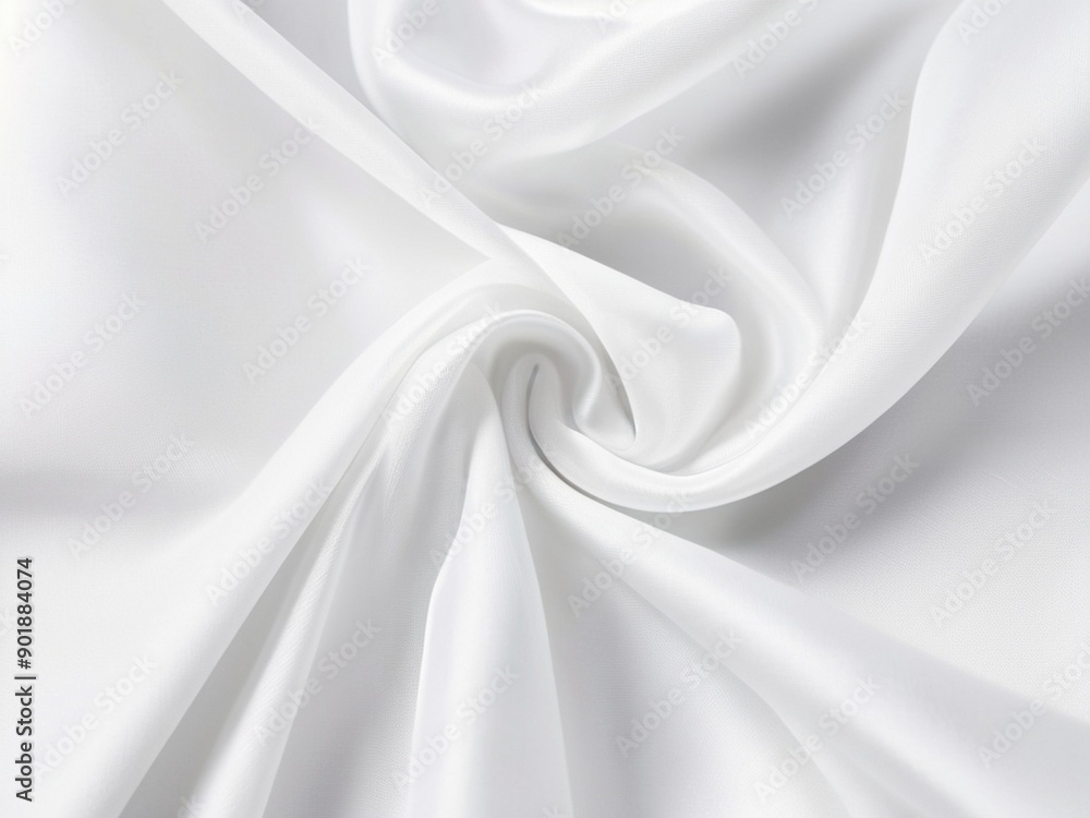 Obraz premium Gorgeous background texture of white cotton silk fabric