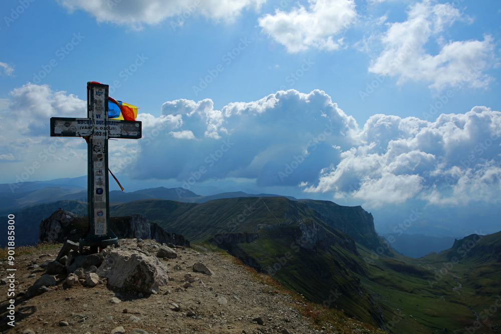 Bucura Peak (Ocolit Peak) - 2503 m in Bucegi Mountains, Romania
