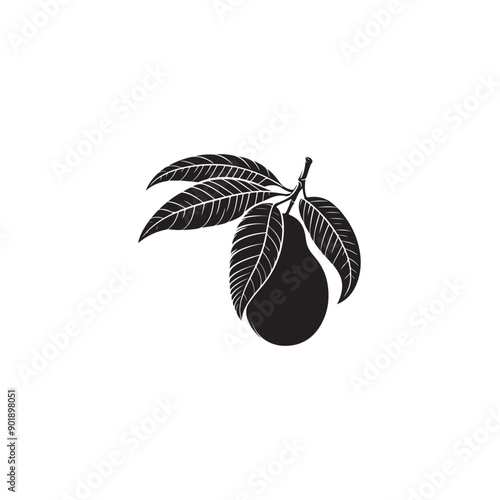 black and white mangoes