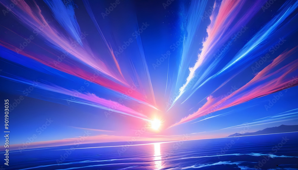 Poink and blue sky sunshine sunrise background 2 Poink and blue sky sunshine sunrise background 2
