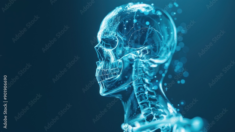 human skeleton, isolated 3D hologram. human skeleton, isolated 3D hologram.