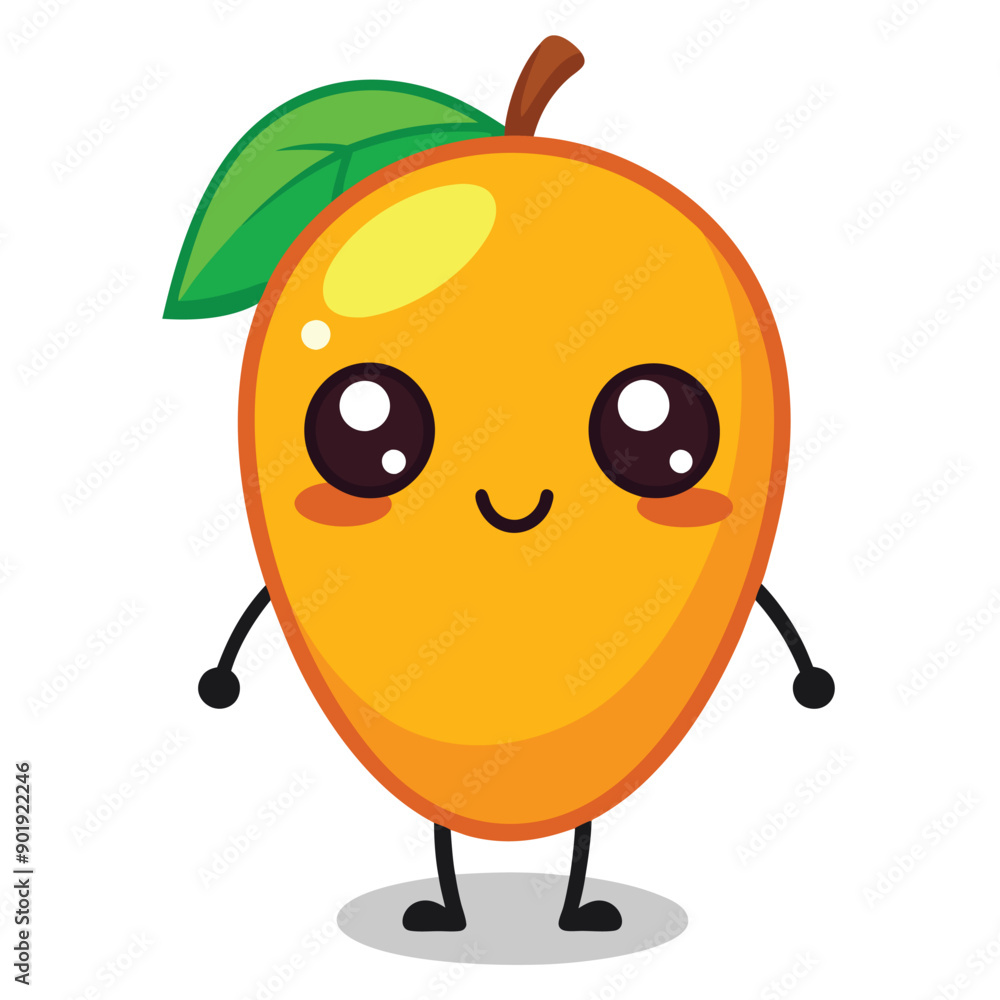 Mango character, cartoon vector illustration Mango character, cartoon vector illustration