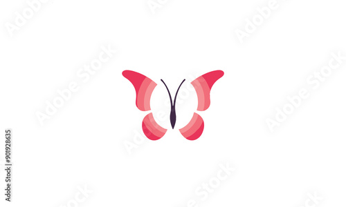 Free Download beauty with butterfly logo symbol icon vector graphic design illustration idea creative on white background - GFXLoad