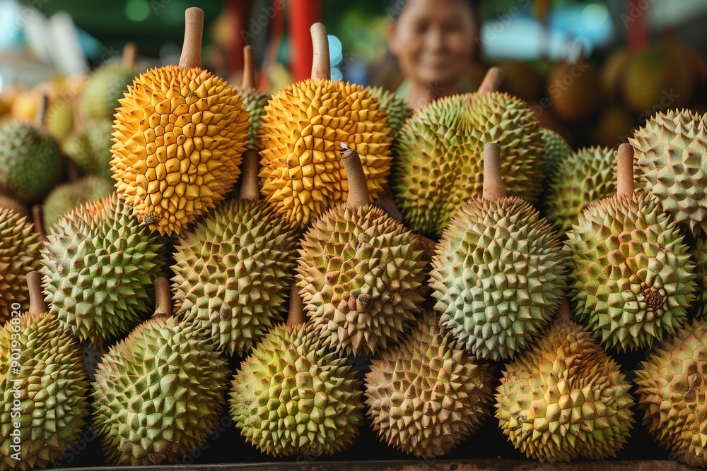 Durian in Thailand market for selling Durian in Thailand market for selling