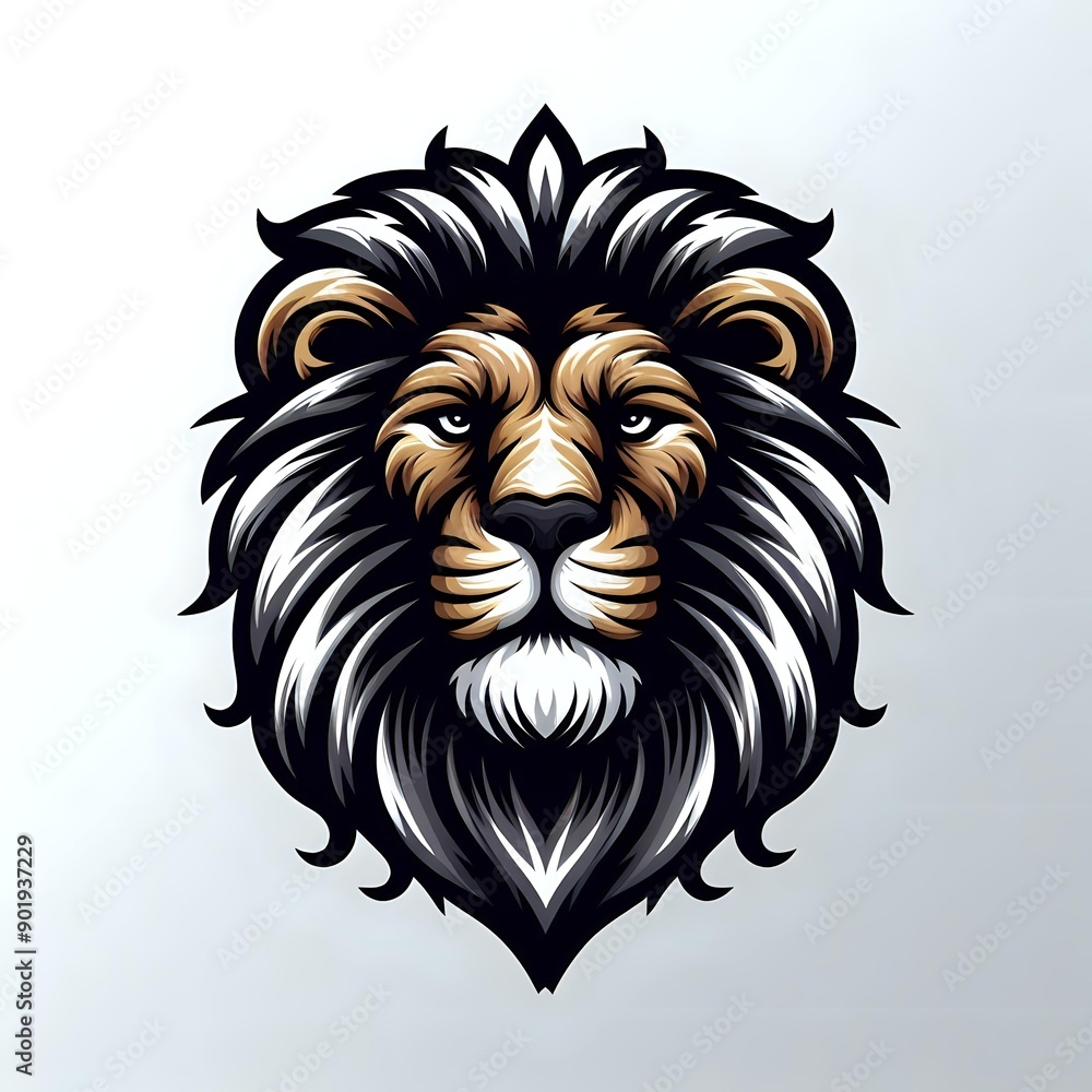 Obraz premium lion head illustration