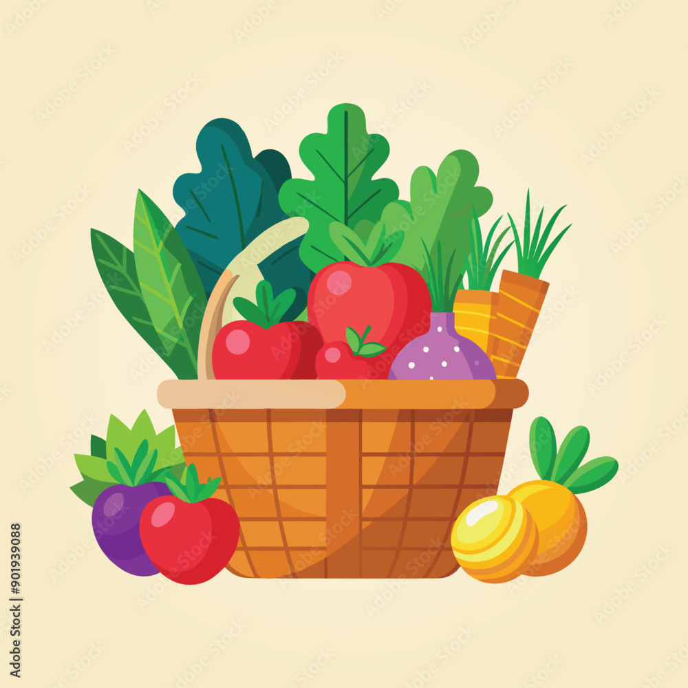 Fresh Basket Vegetables for Healthy. Fresh Basket Vegetables for Healthy.