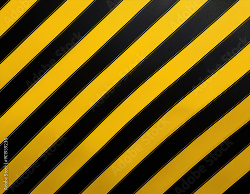 Black and yellow warning stripes. Abstract background and texture for design.