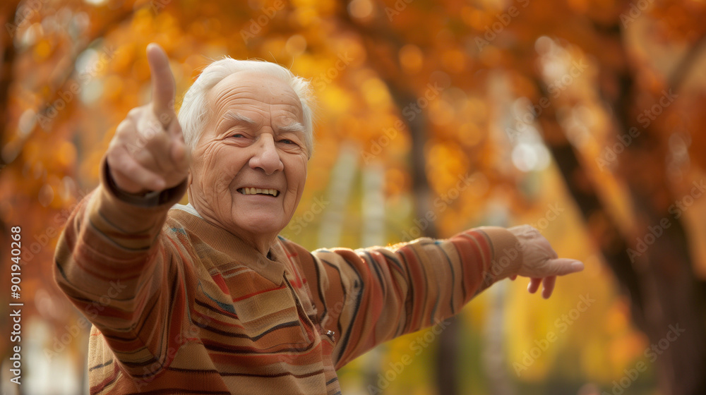 smiling active senior in the park smiling active senior in the park